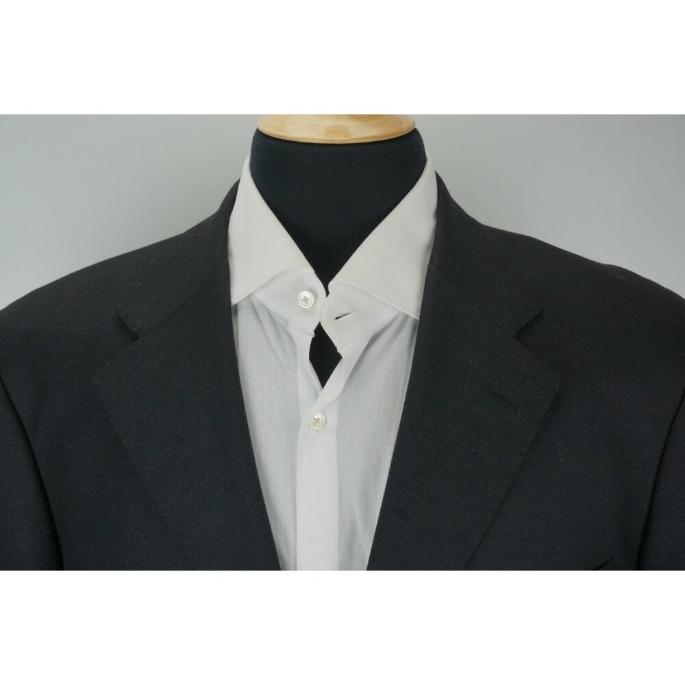 Unbranded Ermenegildo Zegna Cloth Solid Charcoal Gray Wool Sport Coat Jacket 46